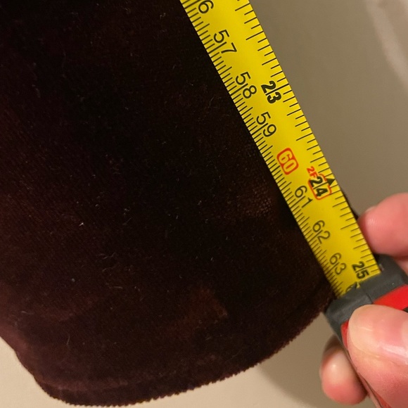 Theory Burgundy velvet Cropped jacket size 10 - Picture 7 of 11